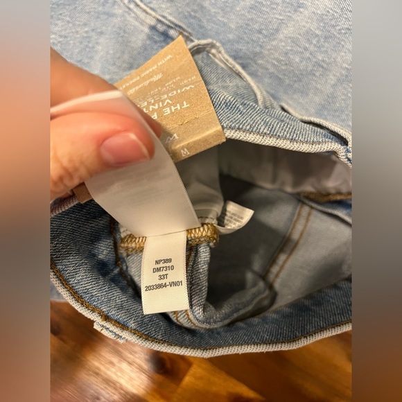 Madewell The Tall Perfect Vintage Wide-Leg Crop Jean Altoona Wash size 16 NP389 - Picture 16 of 16